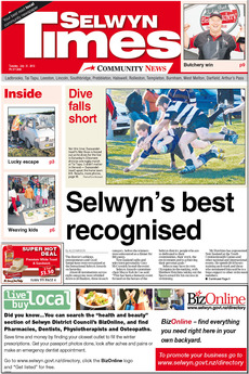 Selwyn Times - July 31st 2012
