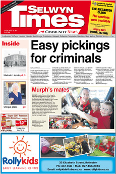 Selwyn Times - March 12th 2013