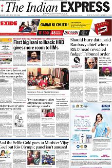 The Indian Express Mumbai - August 12th 2016