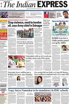 The Indian Express Mumbai - August 24th 2016