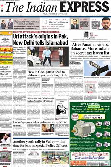 The Indian Express Mumbai - September 22nd 2016