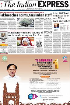 The Indian Express Mumbai - November 4th 2016