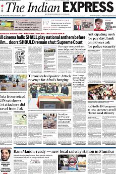 The Indian Express Mumbai - December 1st 2016