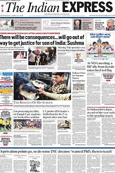 The Indian Express Mumbai - April 12th 2017