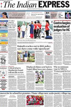 The Indian Express Mumbai - September 11th 2017