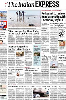The Indian Express Mumbai - March 23rd 2018