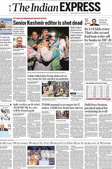 The Indian Express Mumbai - June 15th 2018