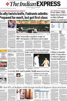 The Indian Express Mumbai - October 26th 2019