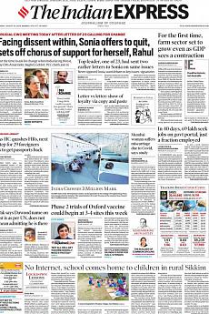 The Indian Express Mumbai - August 24th 2020