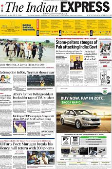 The Indian Express Delhi - August 22nd 2016
