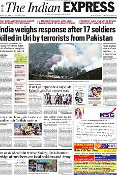 The Indian Express Delhi - September 19th 2016