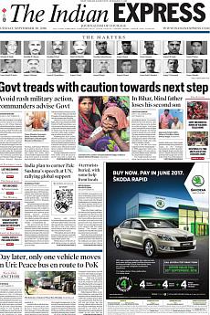 The Indian Express Delhi - September 20th 2016