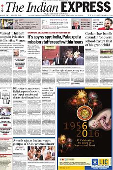 The Indian Express Delhi - October 28th 2016