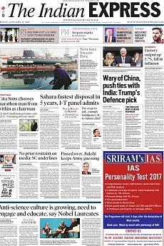 The Indian Express Delhi - January 13th 2017