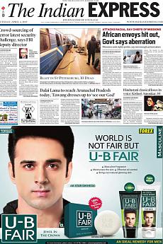 The Indian Express Delhi - April 4th 2017