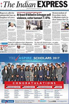 The Indian Express Delhi - April 10th 2017