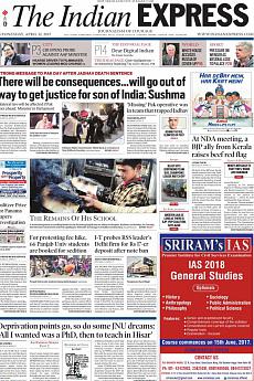 The Indian Express Delhi - April 12th 2017