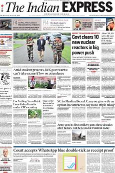 The Indian Express Delhi - May 18th 2017