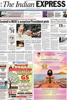 The Indian Express Delhi - June 20th 2017