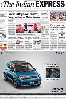 The Indian Express Delhi - June 22nd 2017