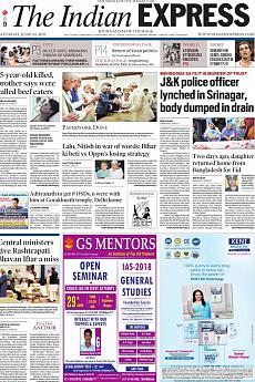 The Indian Express Delhi - June 24th 2017
