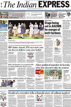 The Indian Express Delhi - August 11th 2017
