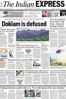 The Indian Express Delhi - August 29th 2017