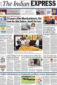The Indian Express Delhi - September 8th 2017