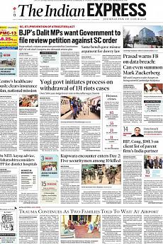 The Indian Express Delhi - March 22nd 2018