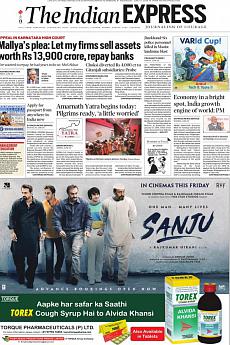 The Indian Express Delhi - June 27th 2018