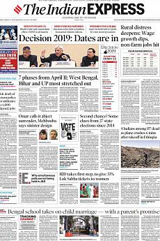 The Indian Express Delhi - March 11th 2019