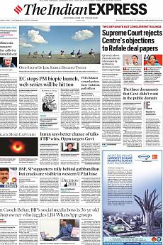 The Indian Express Delhi - April 11th 2019