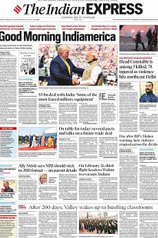 The Indian Express Delhi - February 25th 2020