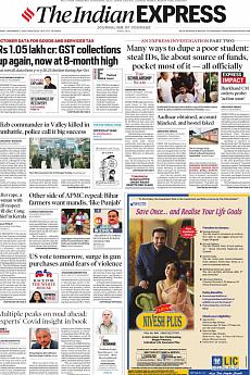 The Indian Express Delhi - November 2nd 2020
