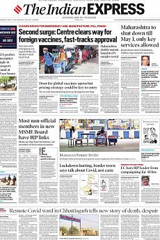 The Indian Express Delhi - April 14th 2021