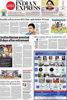 The New Indian Express Bangalore - June 21st 2017