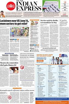 The New Indian Express Bangalore - June 4th 2021