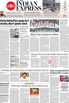 The New Indian Express Bangalore - June 24th 2021