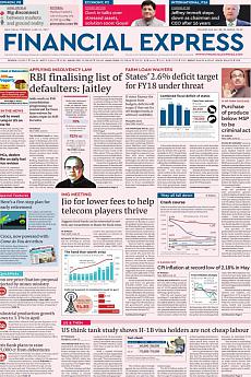 Financial Express Delhi - June 13th 2017
