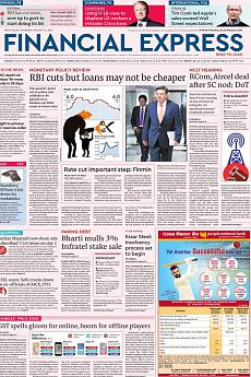 Financial Express Delhi - August 3rd 2017