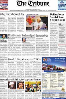 The Tribune Delhi - July 13th 2016