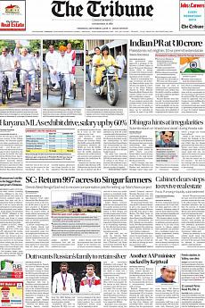 The Tribune Delhi - September 1st 2016