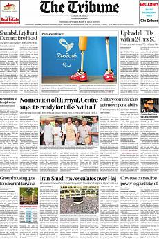 The Tribune Delhi - September 8th 2016