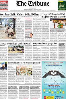The Tribune Delhi - September 14th 2016