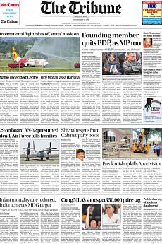 The Tribune Delhi - September 16th 2016