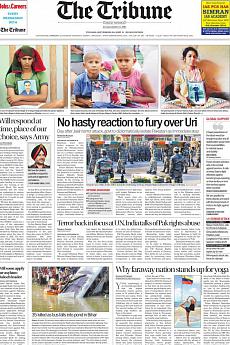 The Tribune Delhi - September 20th 2016
