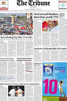 The Tribune Delhi - September 26th 2016