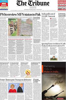 The Tribune Delhi - September 28th 2016