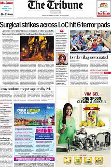 The Tribune Delhi - September 30th 2016