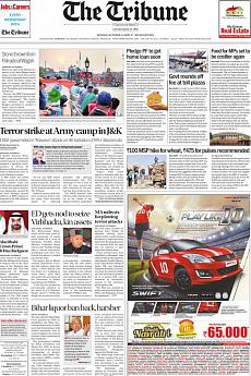 The Tribune Delhi - October 3rd 2016